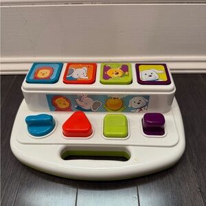 Battat Interactive Animal Pop-Up Toy with Colorful Buttons Infant Baby Toddler